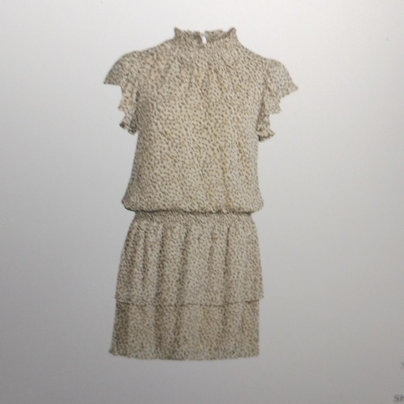 Abstract -Print Smocked Tiered Dress - Picture 3 of 3